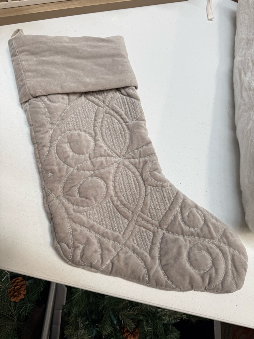 Pottery Barn Quilted Stocking
